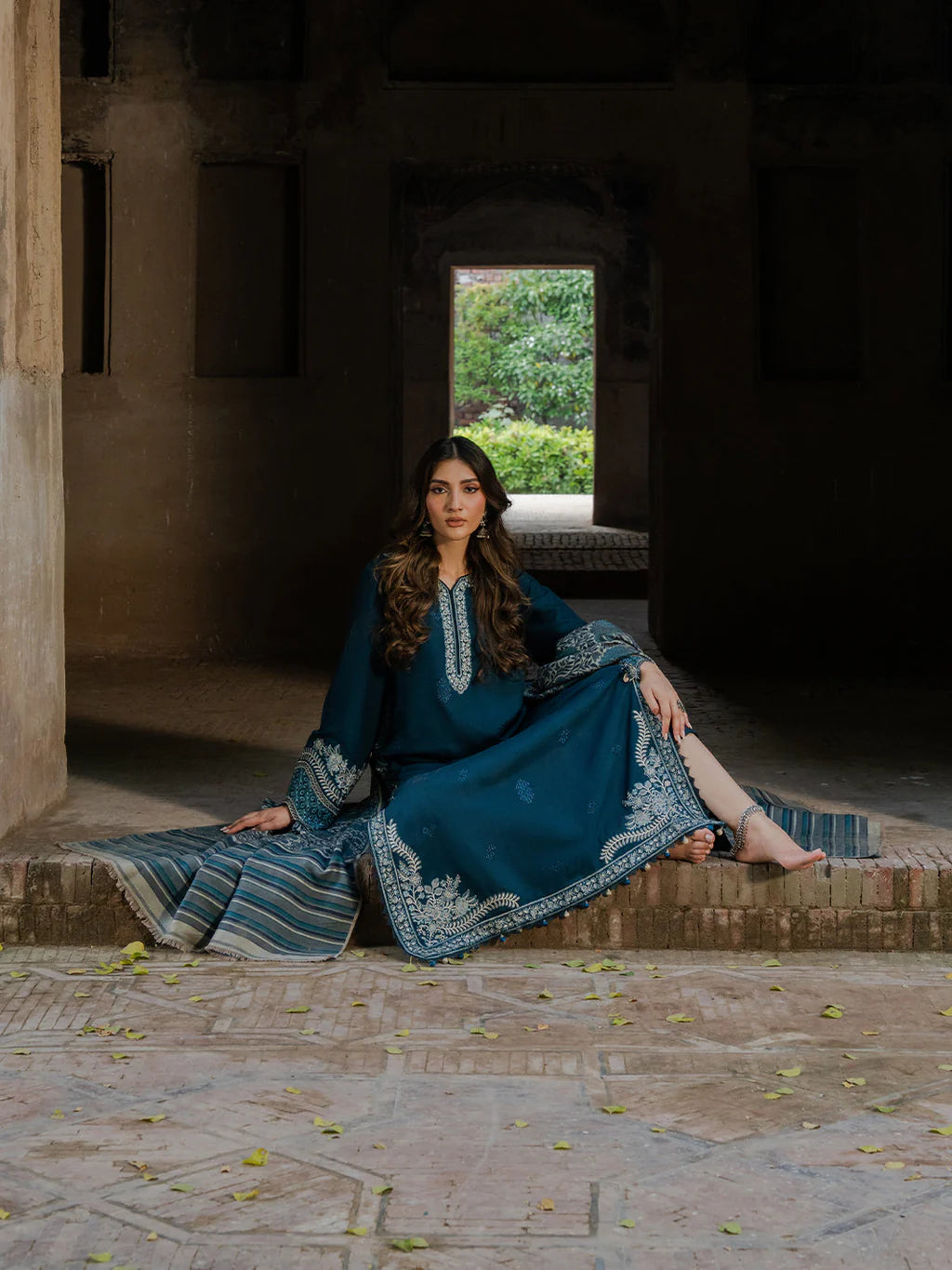 Dhanak Embroidery 3PC SUIT BTK-1031