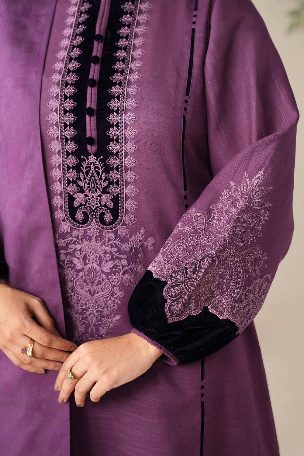 Dhanak Embroidery 3PC SUIT BTK-1038