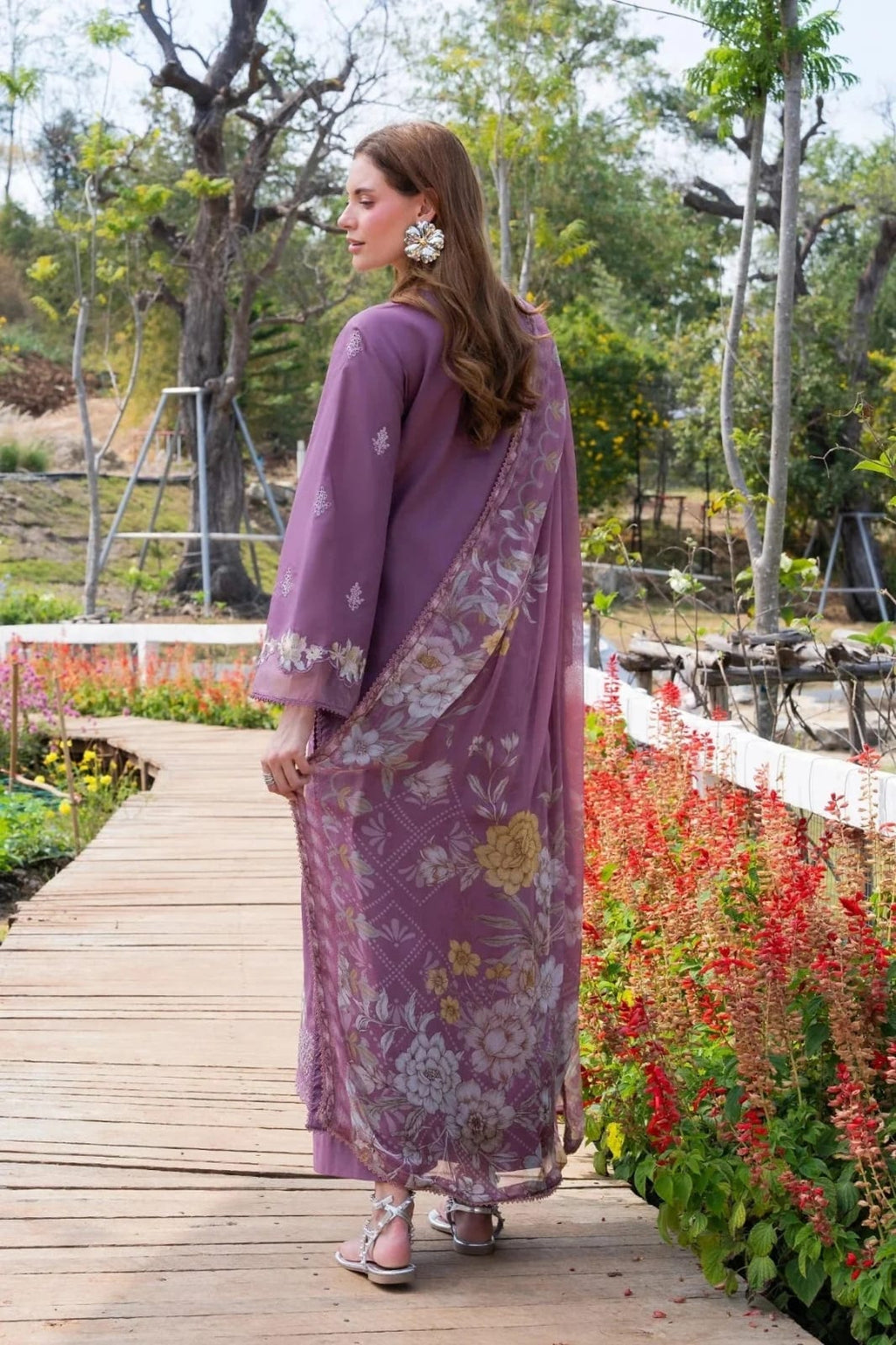 Dhanak Embroidery 3PC SUIT BTK-1039