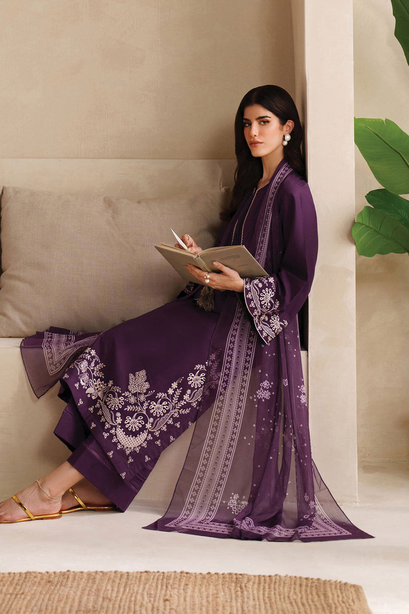 Dhanak Embroidery 3PC SUIT BTK-1040