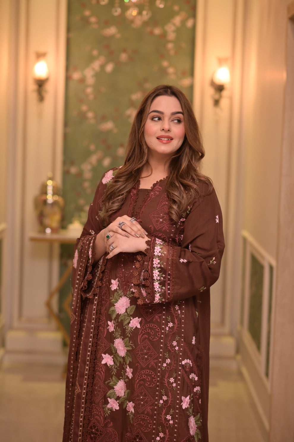 Dhanak Embroidery 3PC SUIT BTK-1043