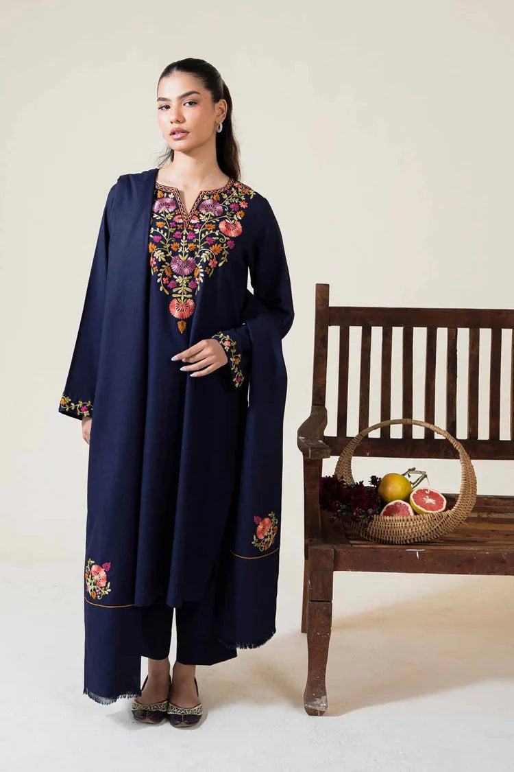 Dhanak Embroidery 3PC SUIT BTK-1044