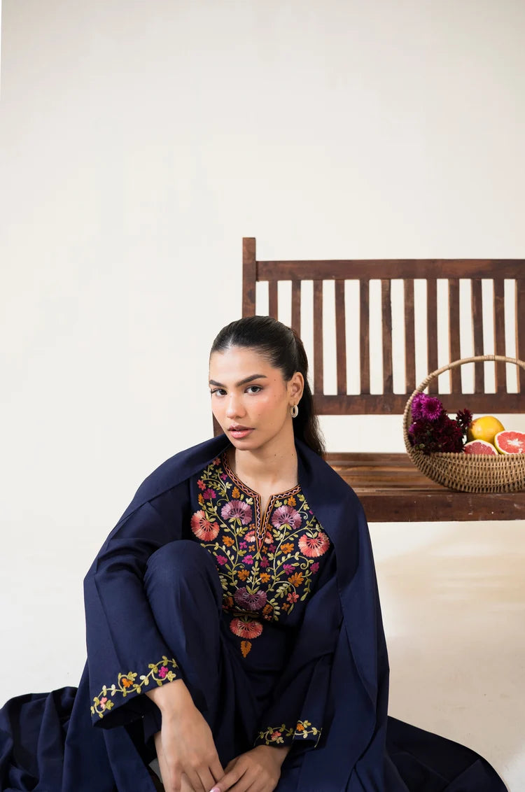 Dhanak Embroidery 3PC SUIT BTK-1044