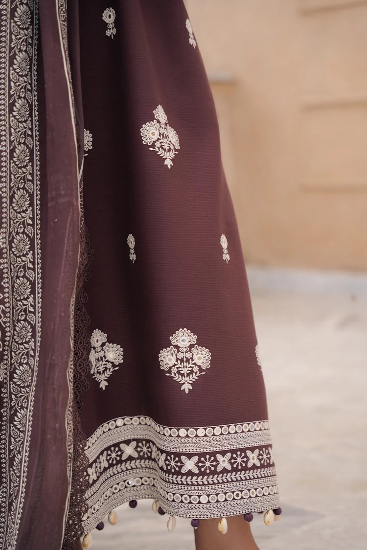 Dhanak Embroidery 3PC SUIT BTK-1050