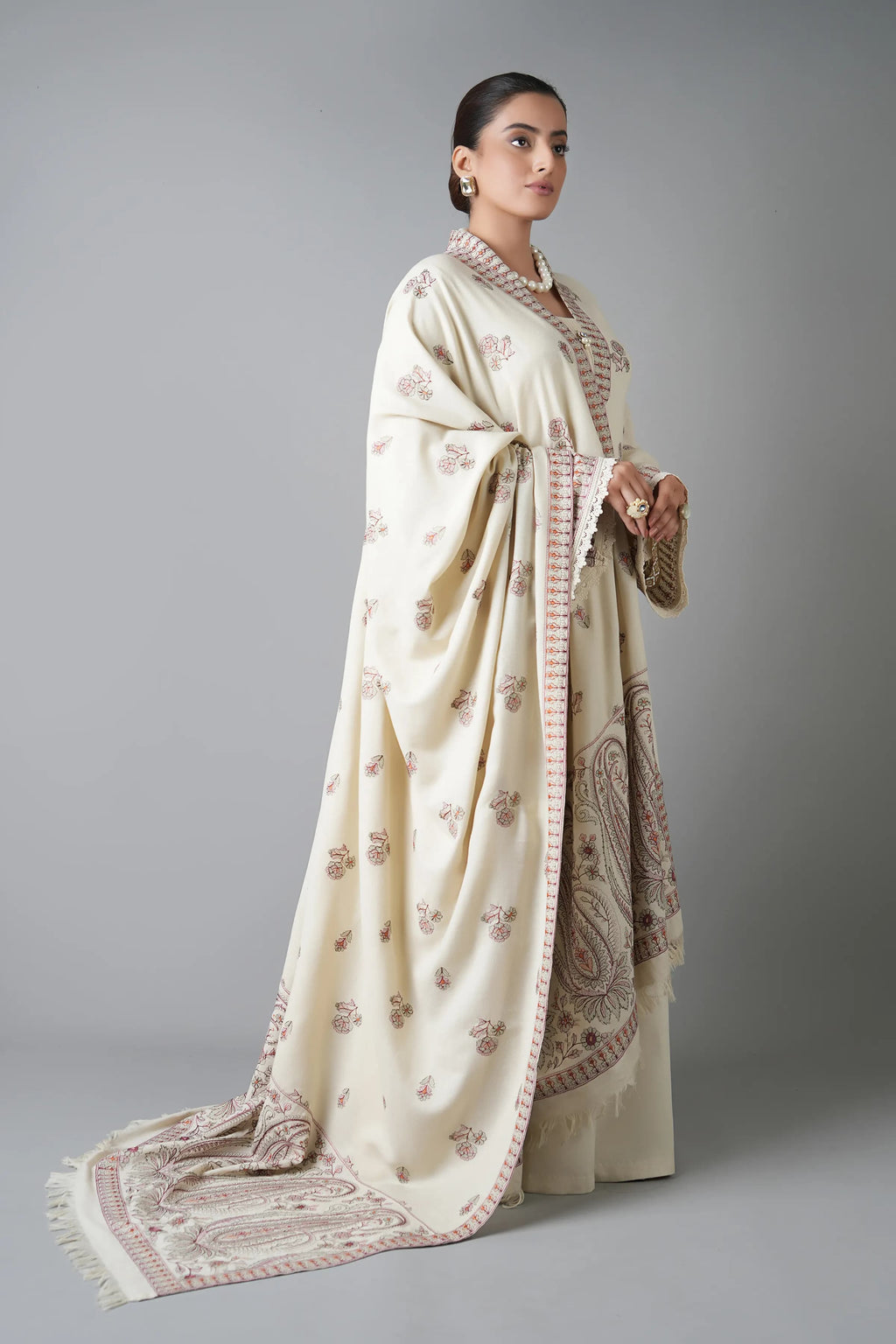 Dhanak Embroidery 3PC SUIT BTK-1052