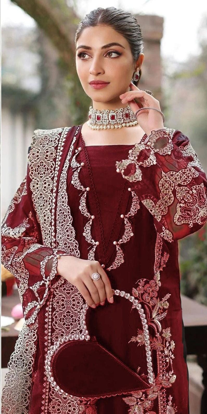Dhanak Embroidery 3PC SUIT BTK-1053