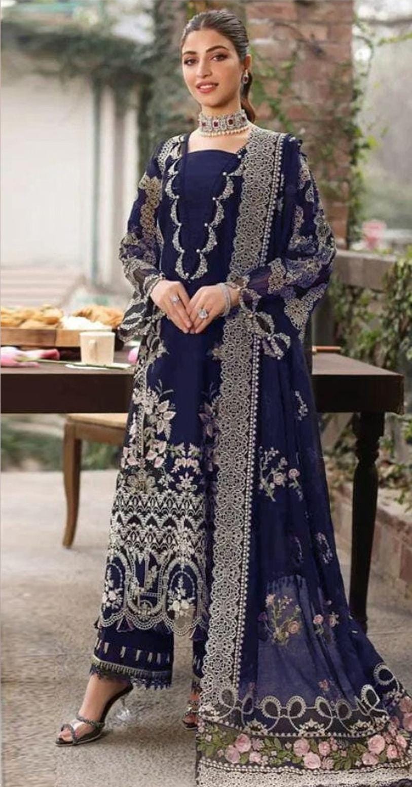 Dhanak Embroidery 3PC SUIT BTK-1054