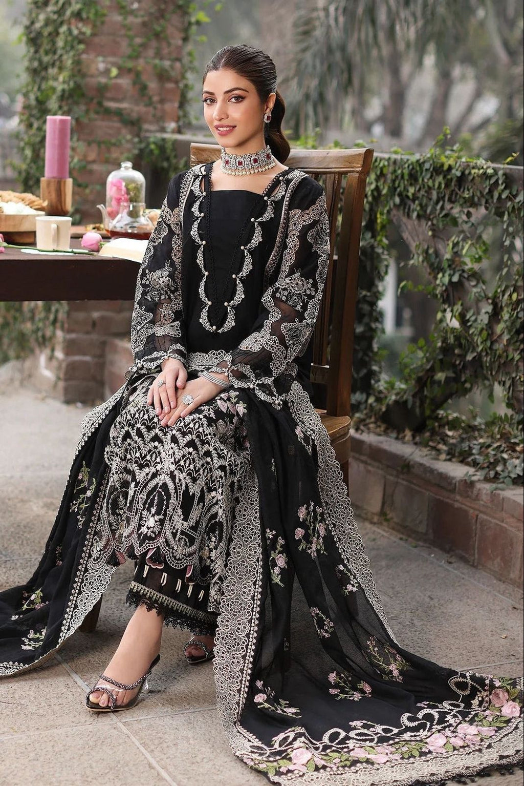 Dhanak Embroidery 3PC SUIT BTK-1055