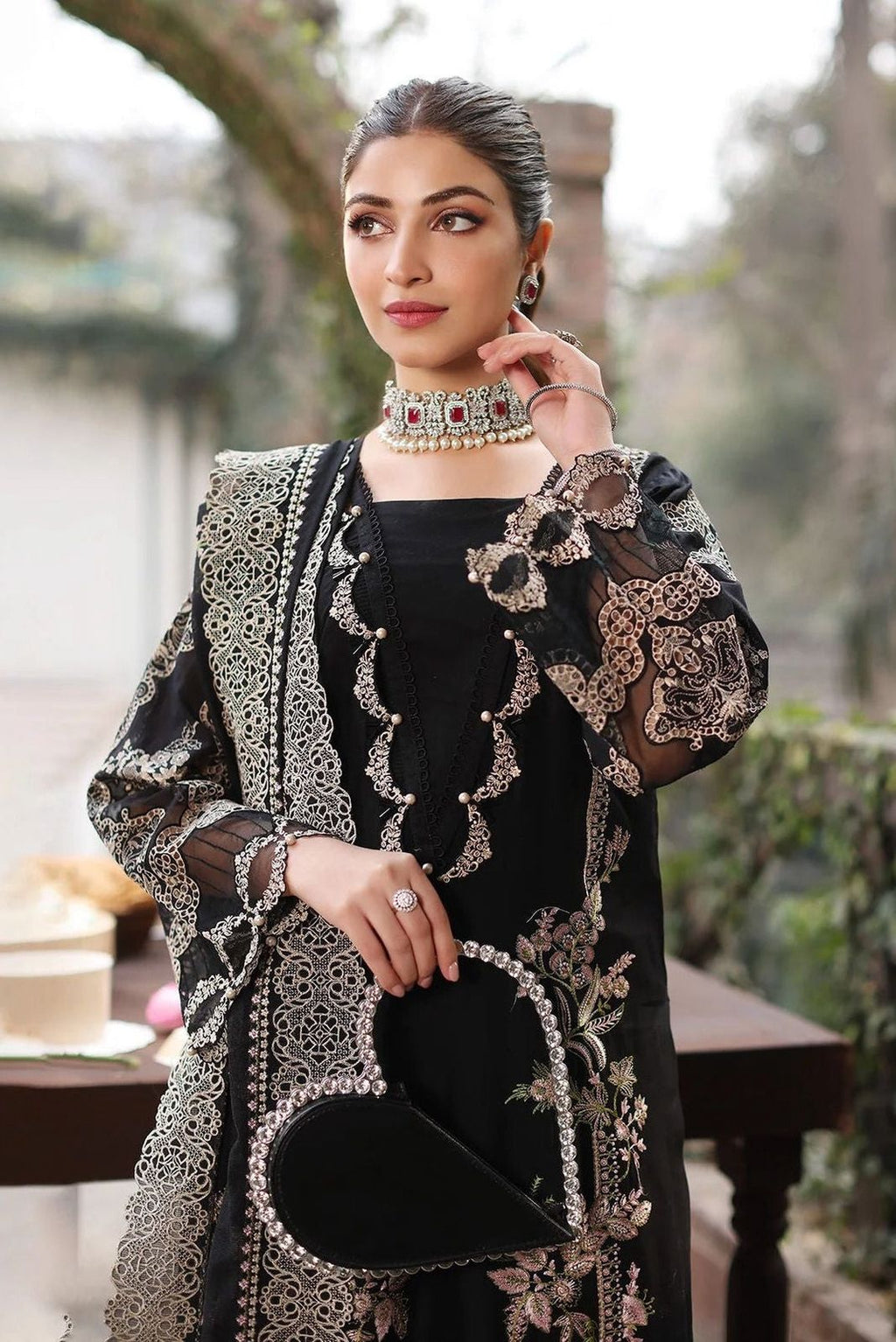 Dhanak Embroidery 3PC SUIT BTK-1055