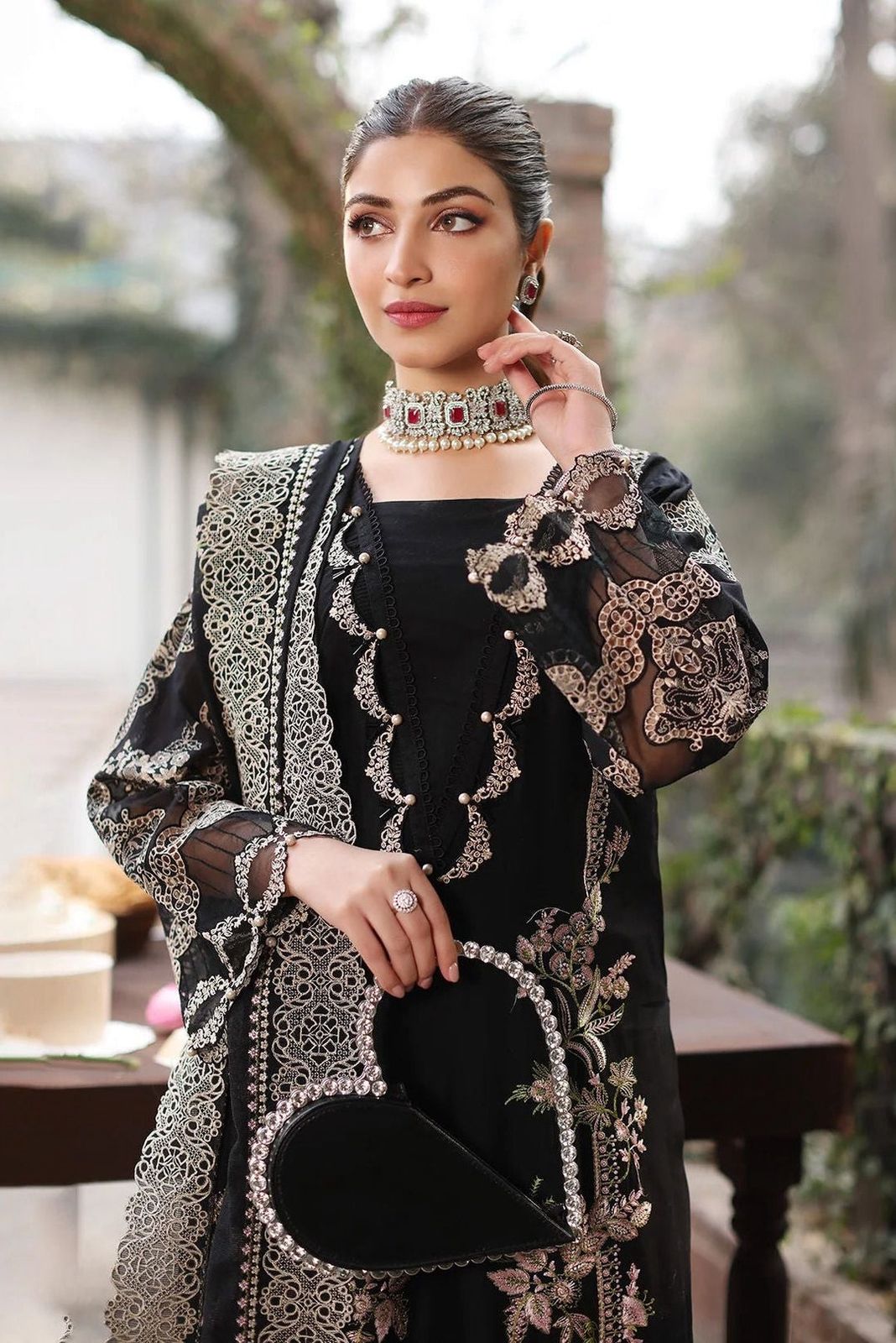 Dhanak Embroidery 3PC SUIT BTK-1055