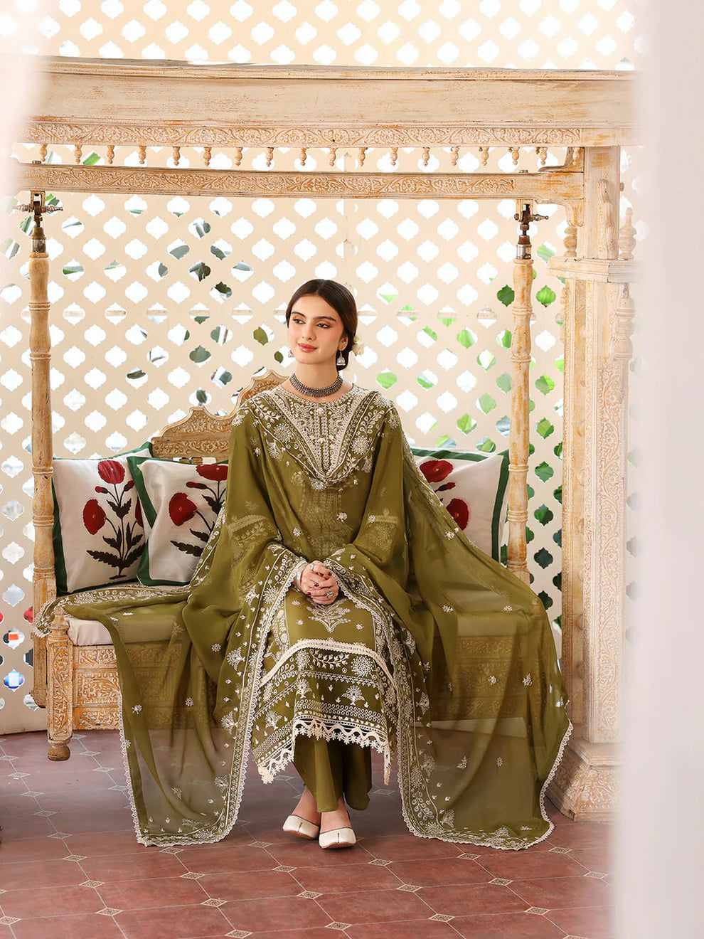 Dhanak Embroidery 3PC SUIT BTK-1056