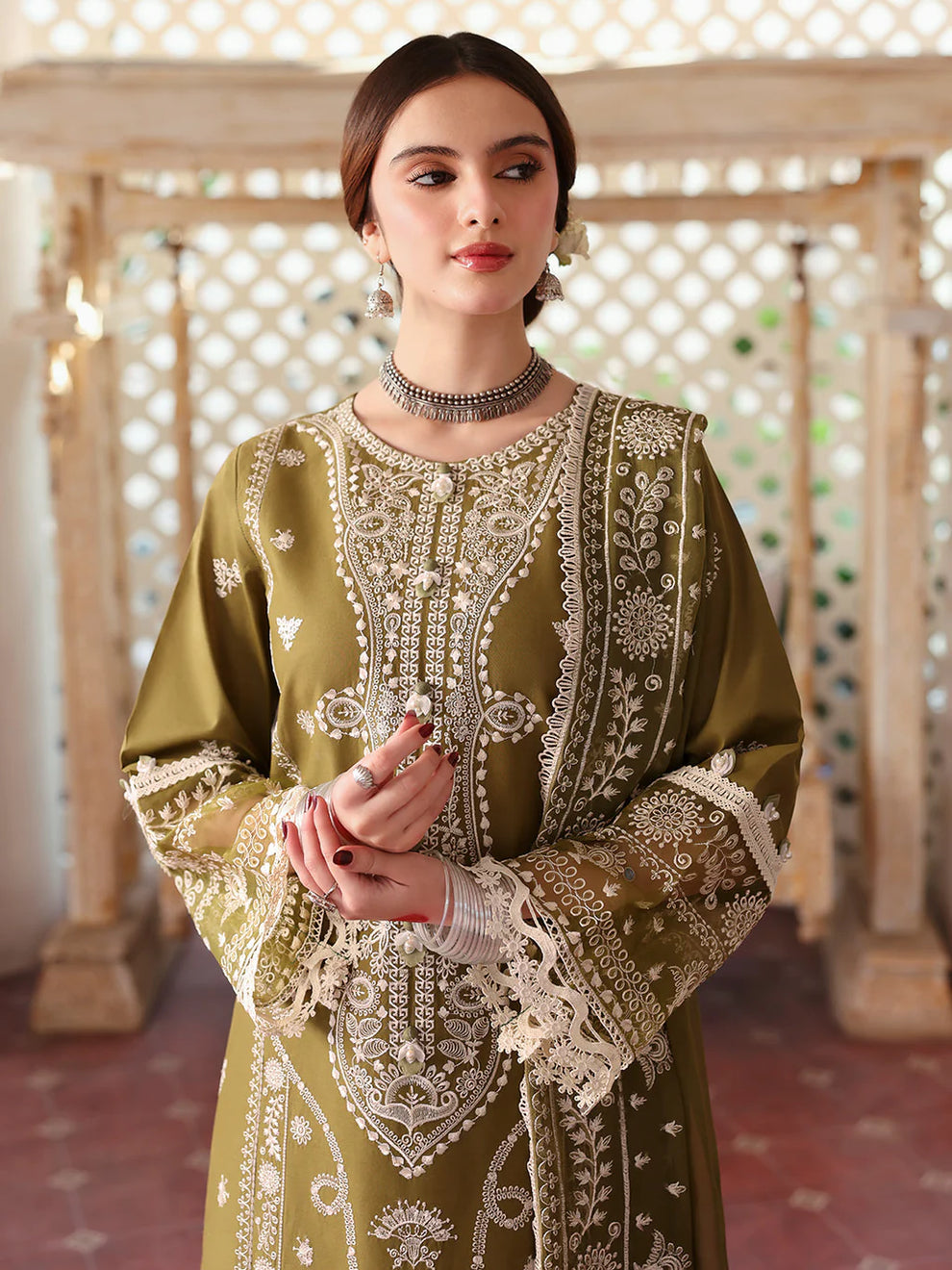 Dhanak Embroidery 3PC SUIT BTK-1056