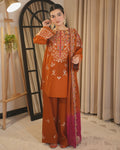 Dhanak Embroidery 3PC SUIT BTK-1062