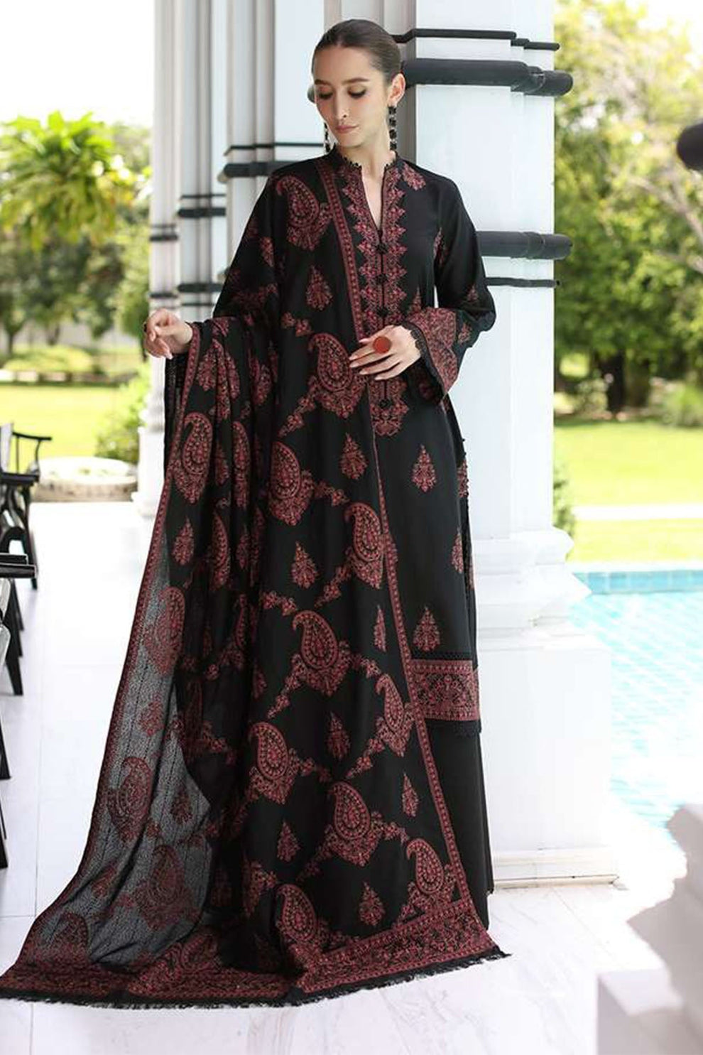 Dhanak Embroidery 3PC SUIT BTK-1064