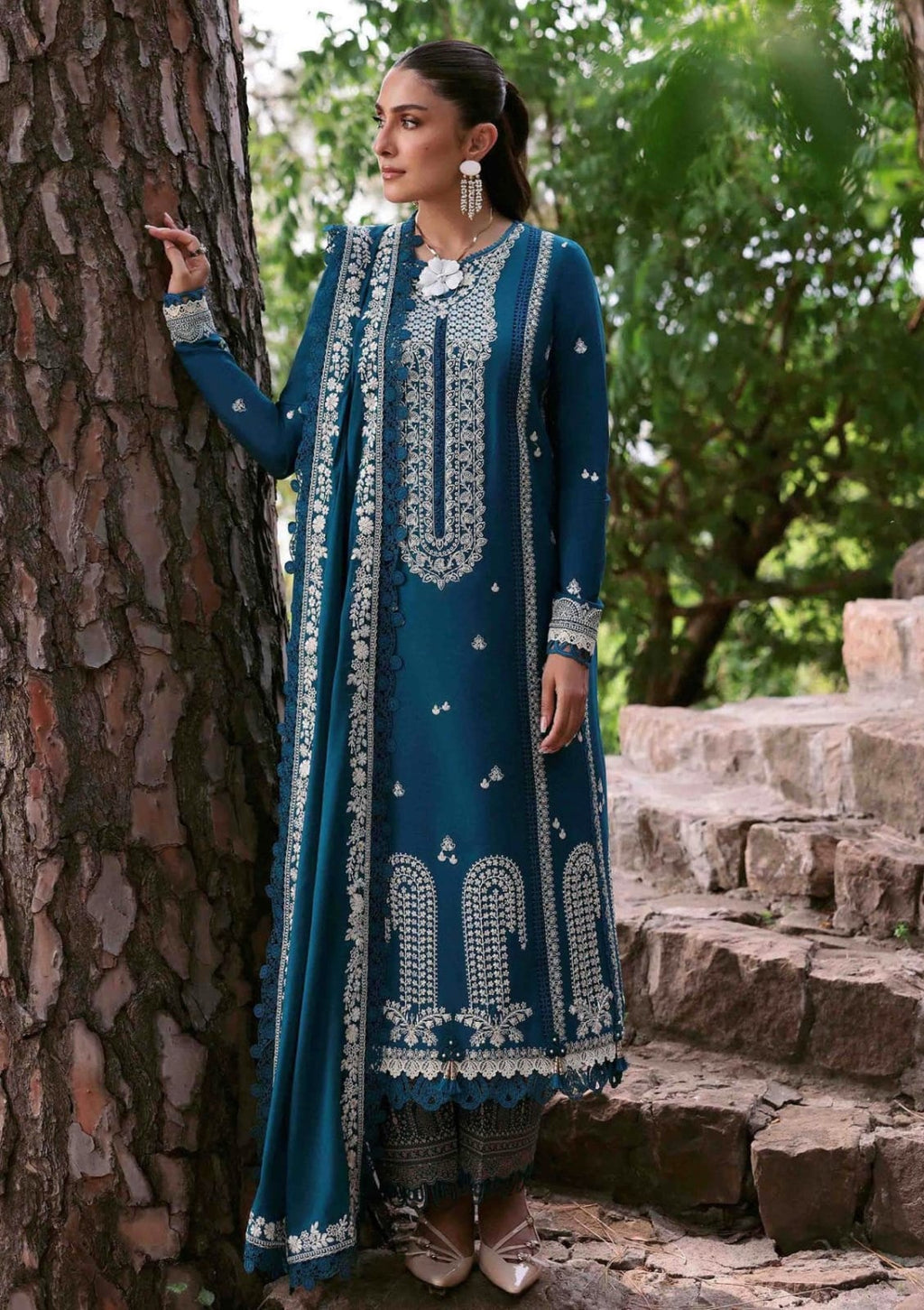 Dhanak Embroidery 3PC SUIT BTK-1066