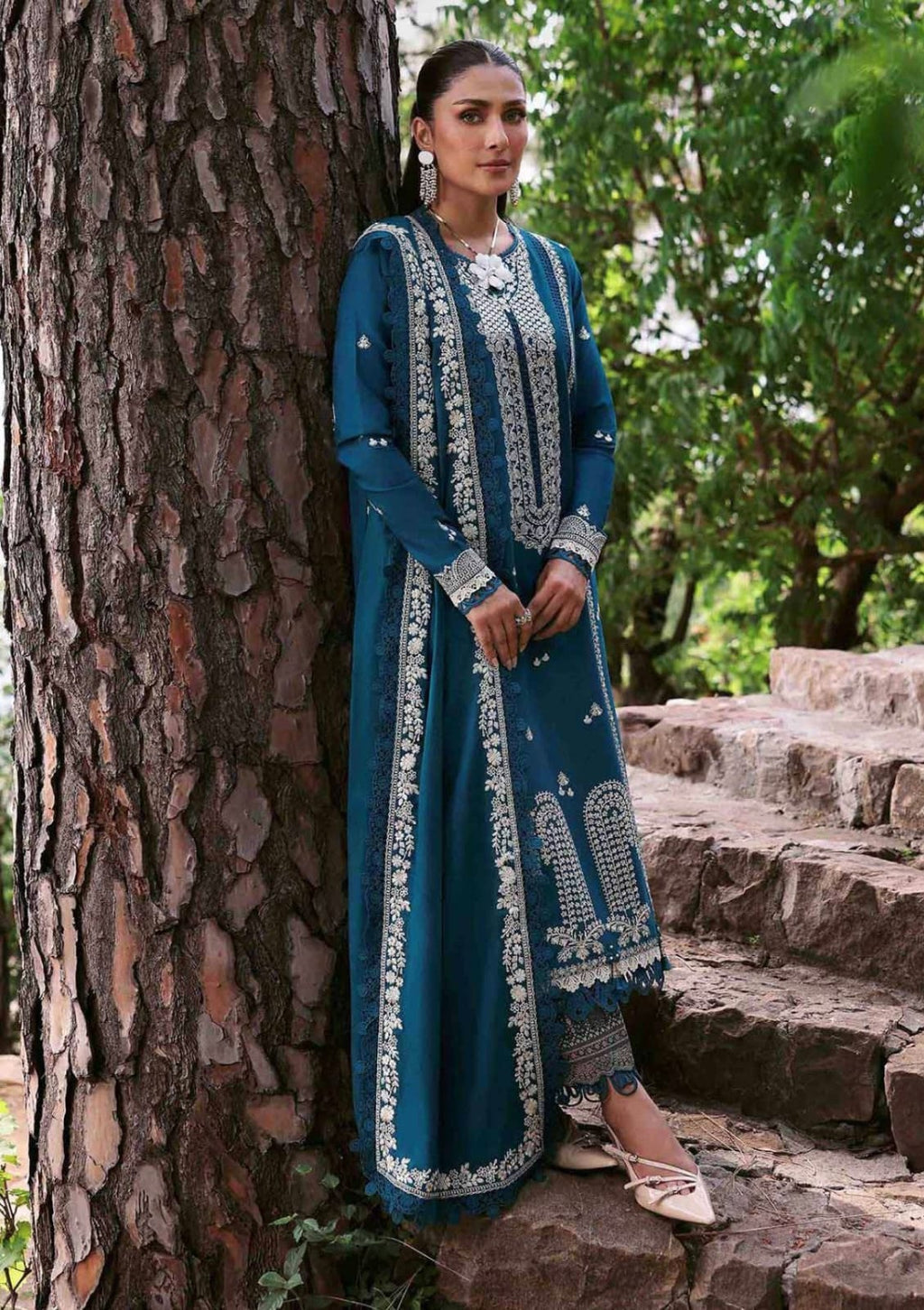 Dhanak Embroidery 3PC SUIT BTK-1066