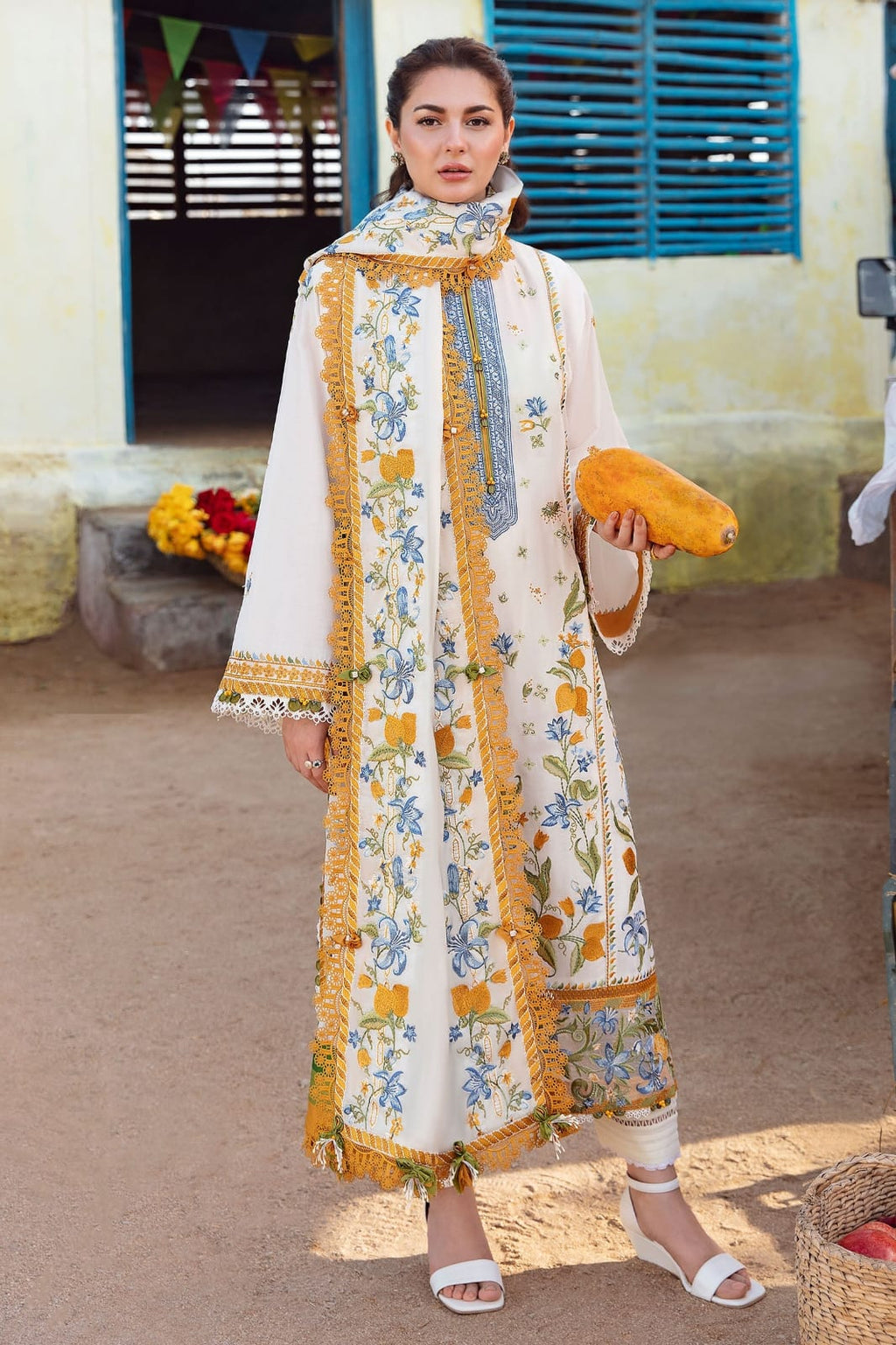 Dhanak Embroidery 3PC SUIT BTK-1067