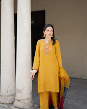 Roshni Dhanak Heavy 3pc Emboidery SM-1032