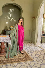 EMBROIDERED 3PC LAWN EMBROIDERED DRESS WITH CHIFFON EMBROIDERED DUPATTA  IR-998