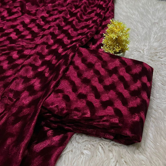Premium Korean Velvet 2-piece Unstitched BS-10