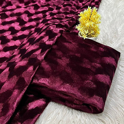 Premium Korean Velvet 2-piece Unstitched BS-12