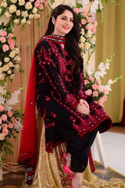 3PC Embroidered IR020-M