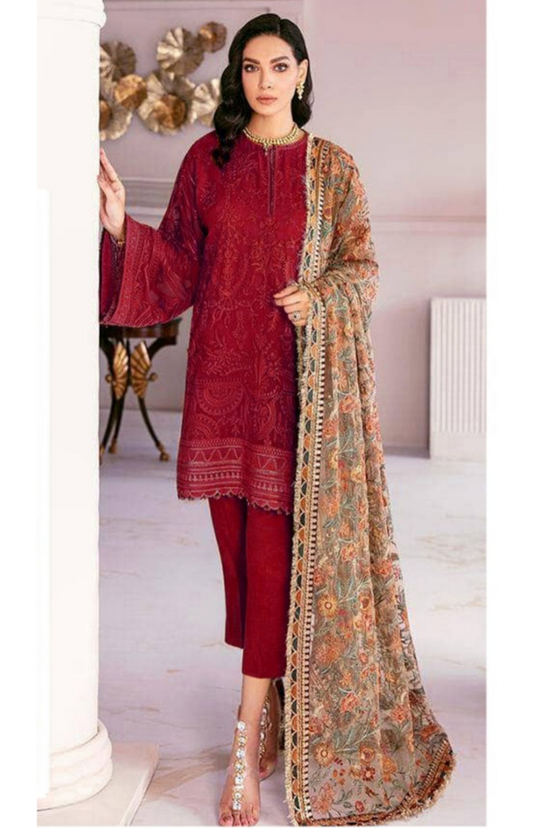 3PC Embroidered IR028-M