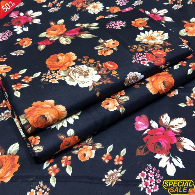 2025-FLORAL PRINTS 2PC SUMMER WEAR