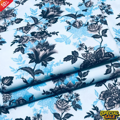 2025-FLORAL PRINTS 2PC SUMMER WEAR