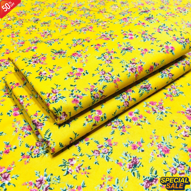 2025-FLORAL PRINTS 2PC SUMMER WEAR