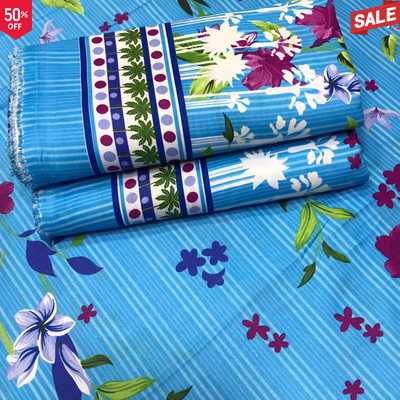 BS CAMBRIC COTTON FLORAL PRINT 2PC