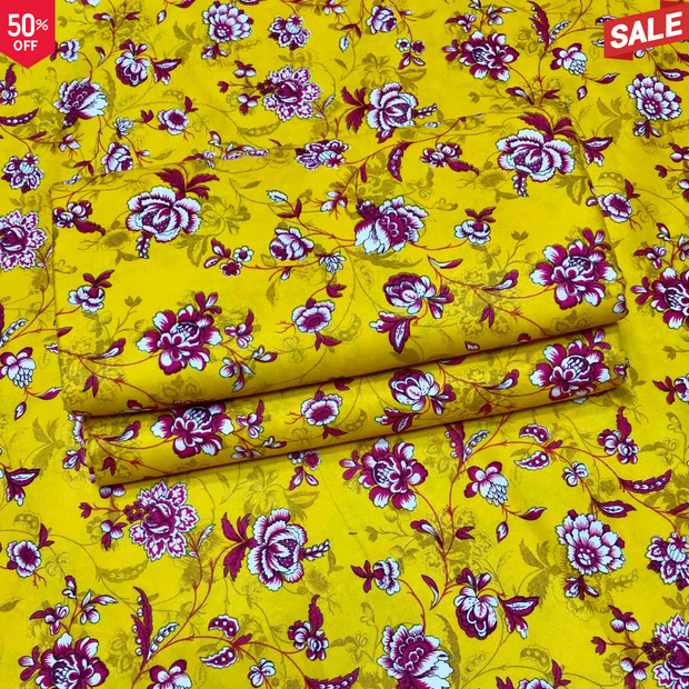 BS CAMBRIC COTTON FLORAL PRINT 2PC
