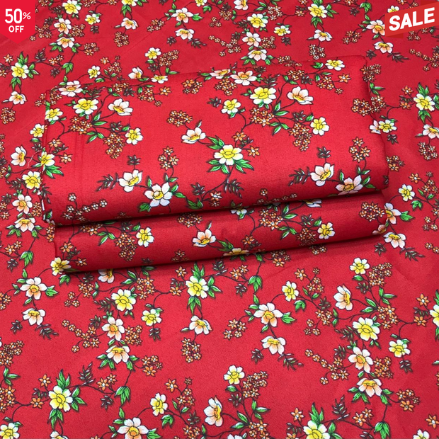 BS CAMBRIC COTTON FLORAL PRINT 2PC