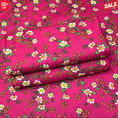 BS CAMBRIC COTTON FLORAL PRINT 2PC