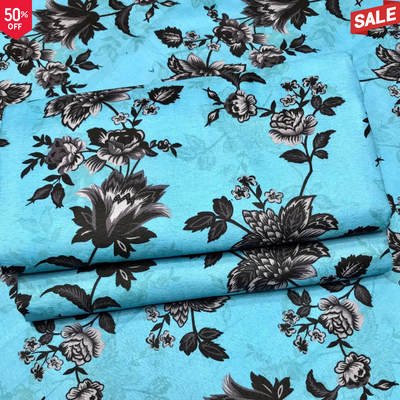 BS CAMBRIC COTTON FLORAL PRINT 2PC