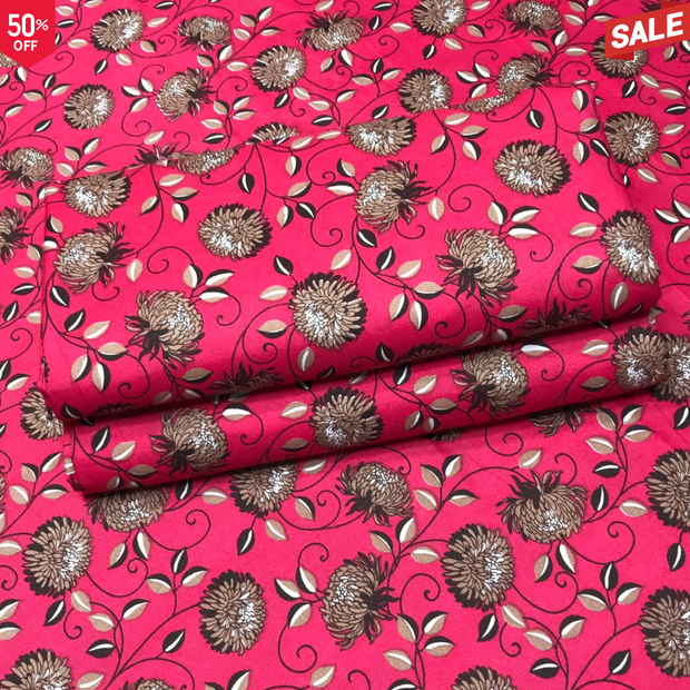 BS CAMBRIC COTTON FLORAL PRINT 2PC