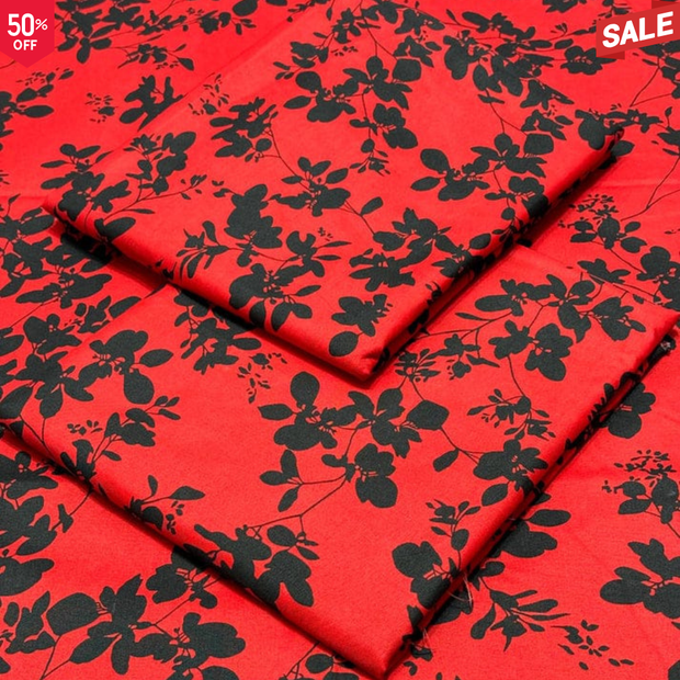 KHADDAR BS FLORAL PRINT 2PC