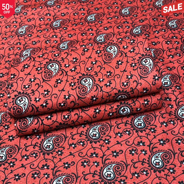 KHADDAR BS FLORAL PRINT 2PC