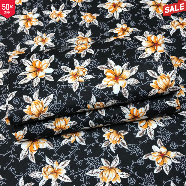 KHADDAR BS FLORAL PRINT 2PC