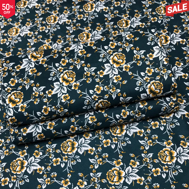 KHADDAR BS FLORAL PRINT 2PC