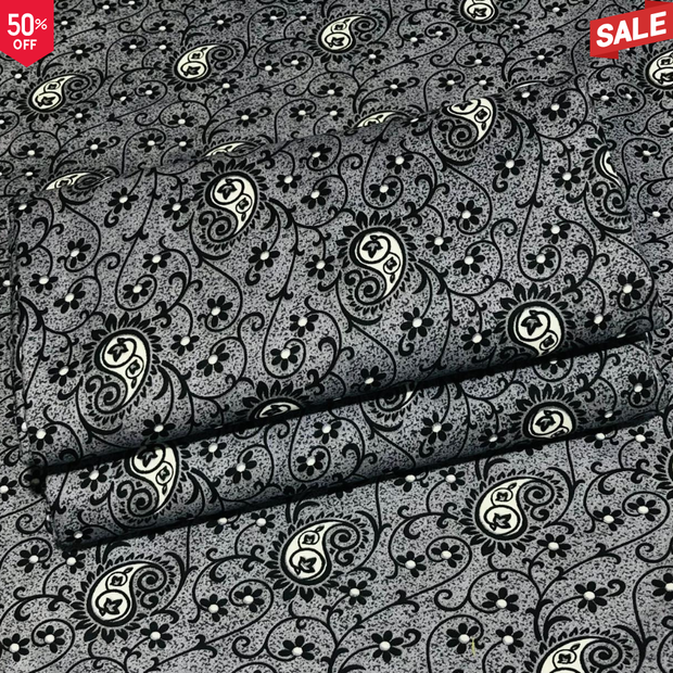 KHADDAR BS FLORAL PRINT 2PC