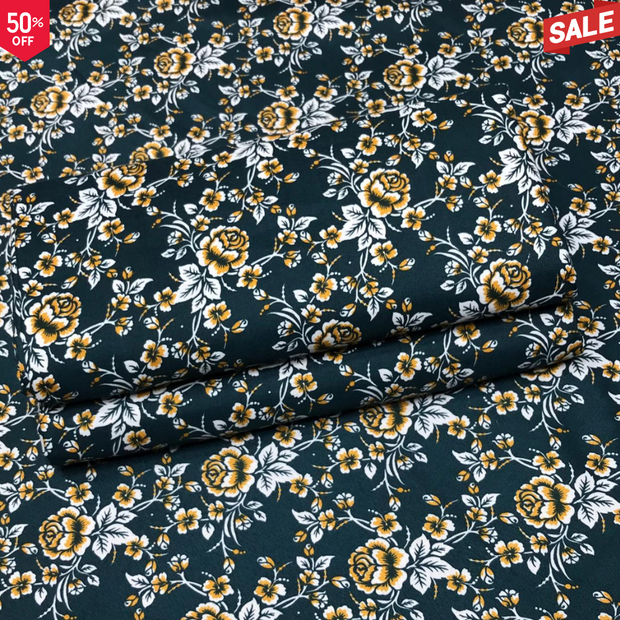 KHADDAR BS FLORAL PRINT 2PC