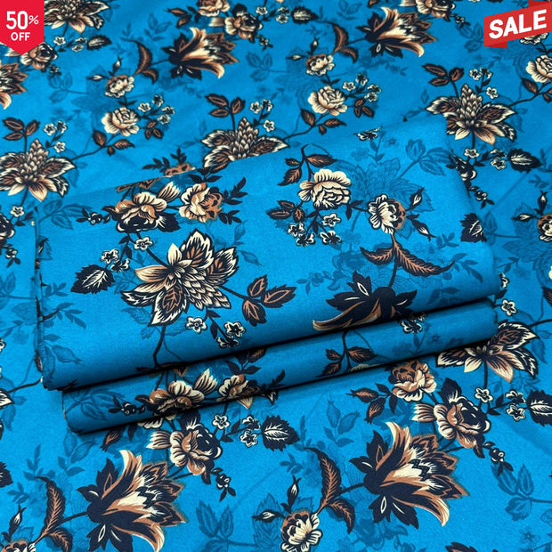 KHADDAR BS FLORAL PRINT 2PC