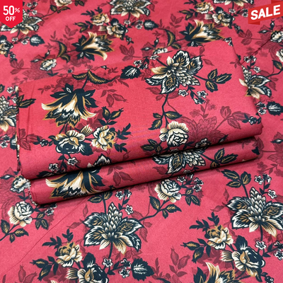 KHADDAR BS FLORAL PRINT 2PC