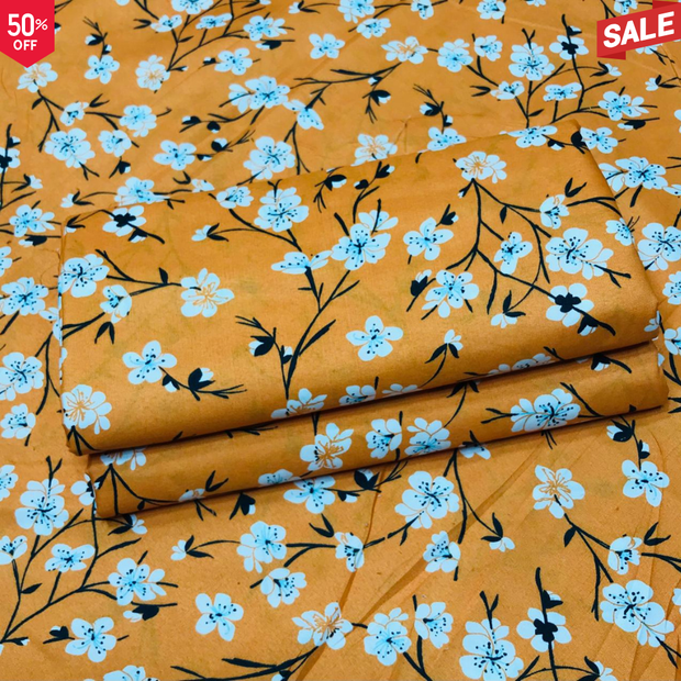 NEW-KHADDAR-BS FLORAL PRINT 2PC