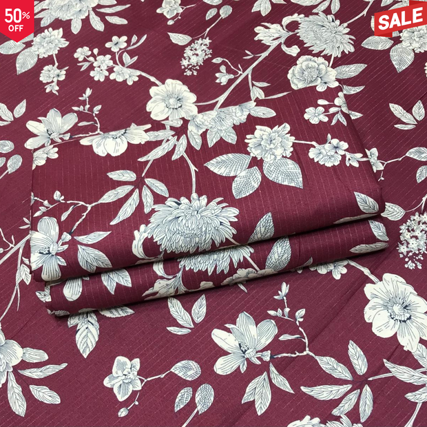 NEW-KHADDAR-BS FLORAL PRINT 2PC