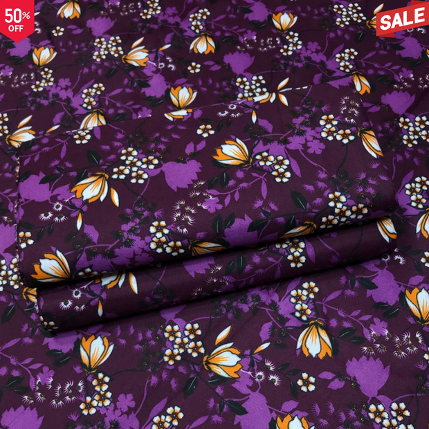 NEW-KHADDAR-BS FLORAL PRINT 2PC