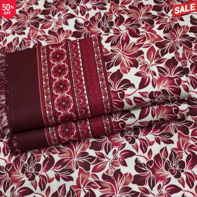 NEW-KHADDAR-BS FLORAL PRINT 2PC