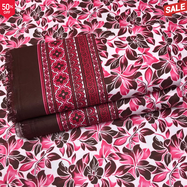 NEW-KHADDAR-BS FLORAL PRINT 2PC