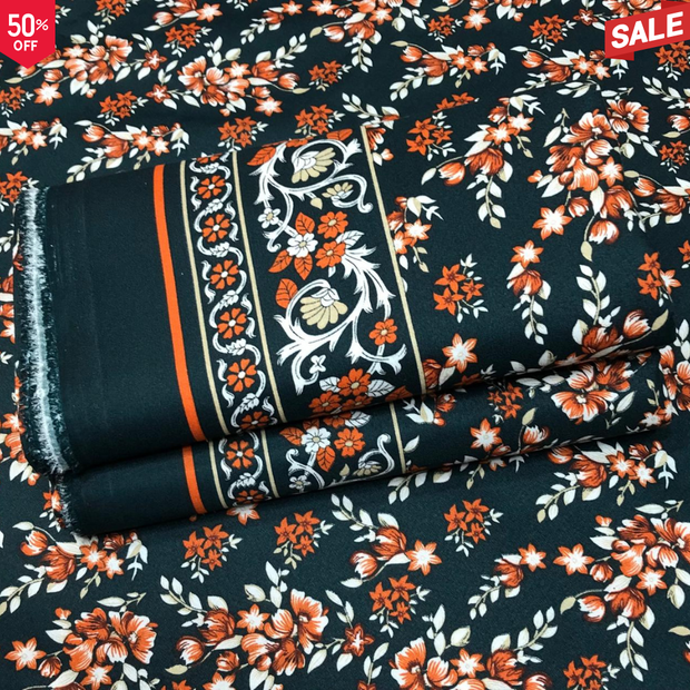 NEW-KHADDAR-BS FLORAL PRINT 2PC